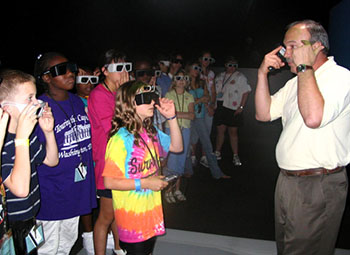 Beginner campers took a tour of the Purdue Envision Center. 