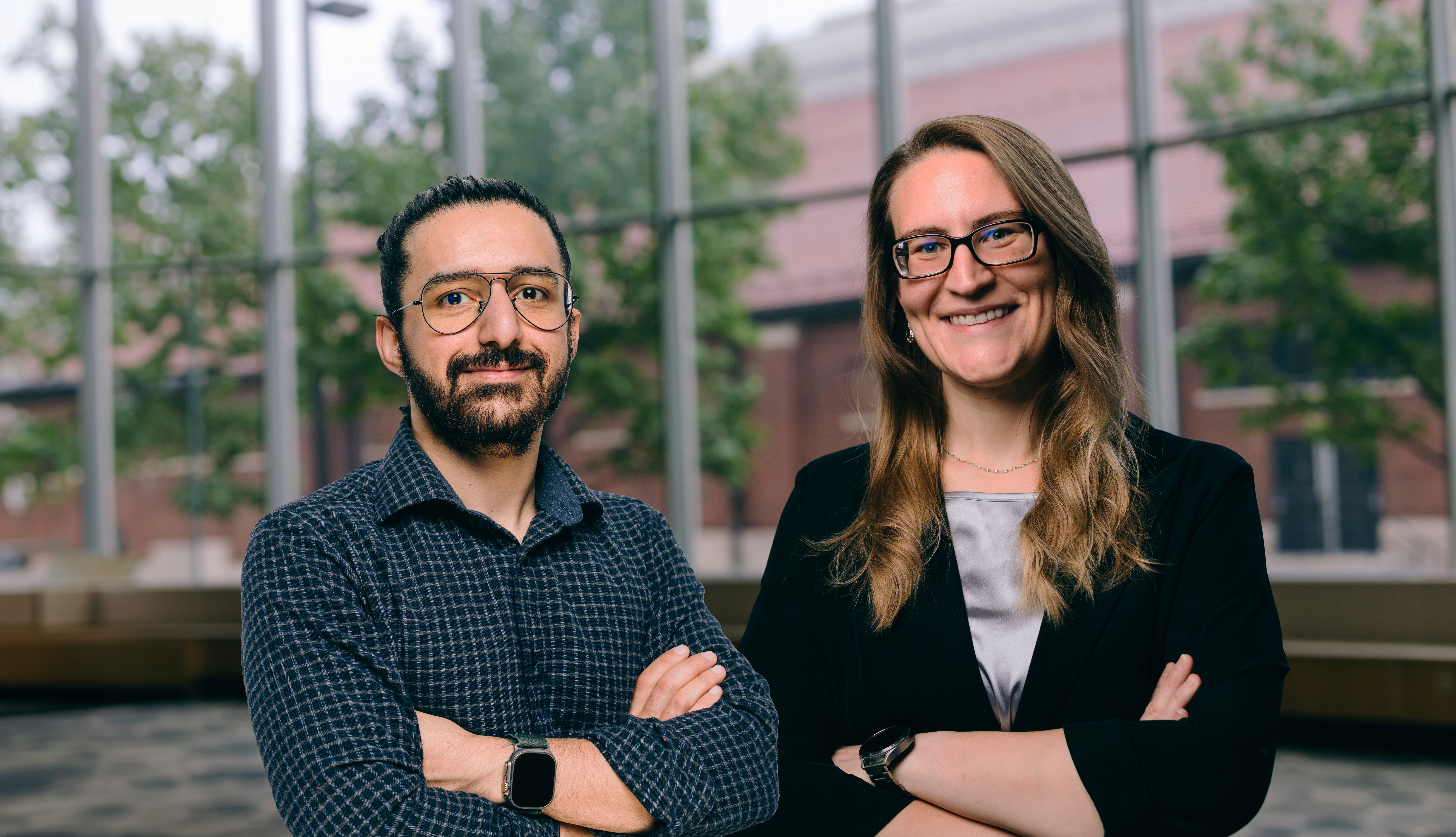 Assistant Professors Kazem Taram and Christina Garman
