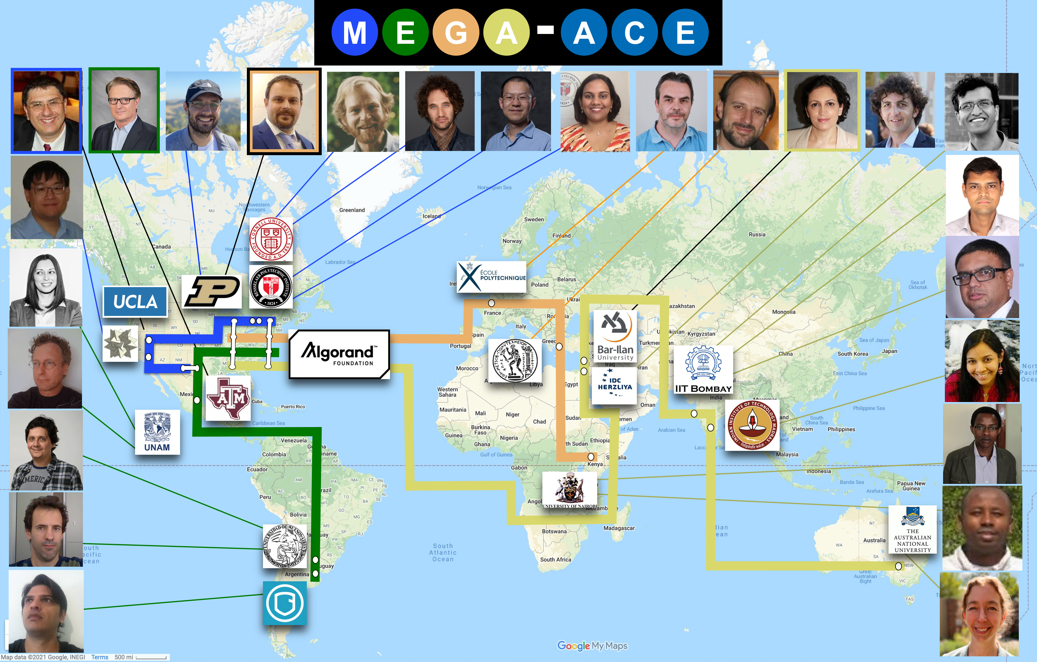 Faculty from multiple institutions all over the world.