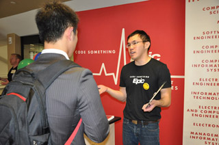 Students at the annual Computer Science Career Fair