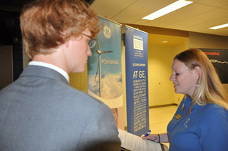 Students at the annual Computer Science Career Fair