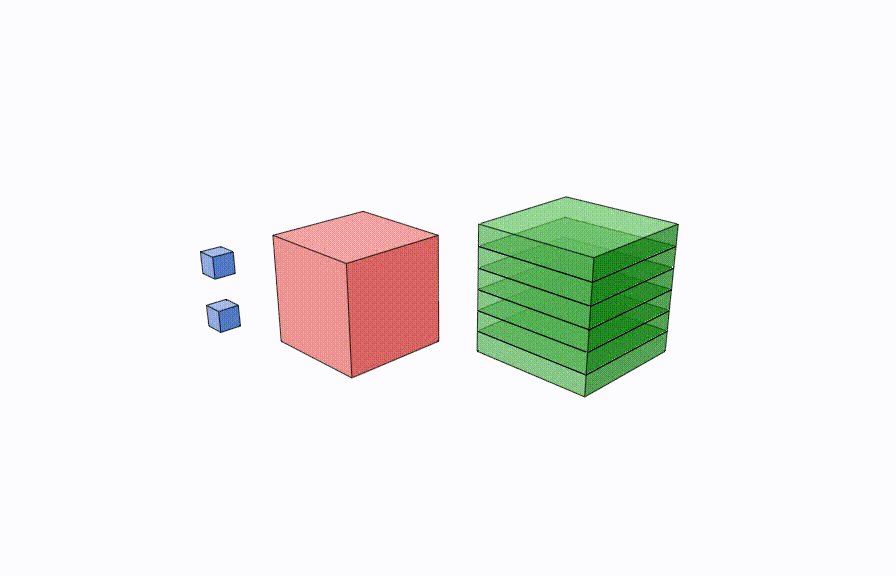 Animations of dissections of cubes