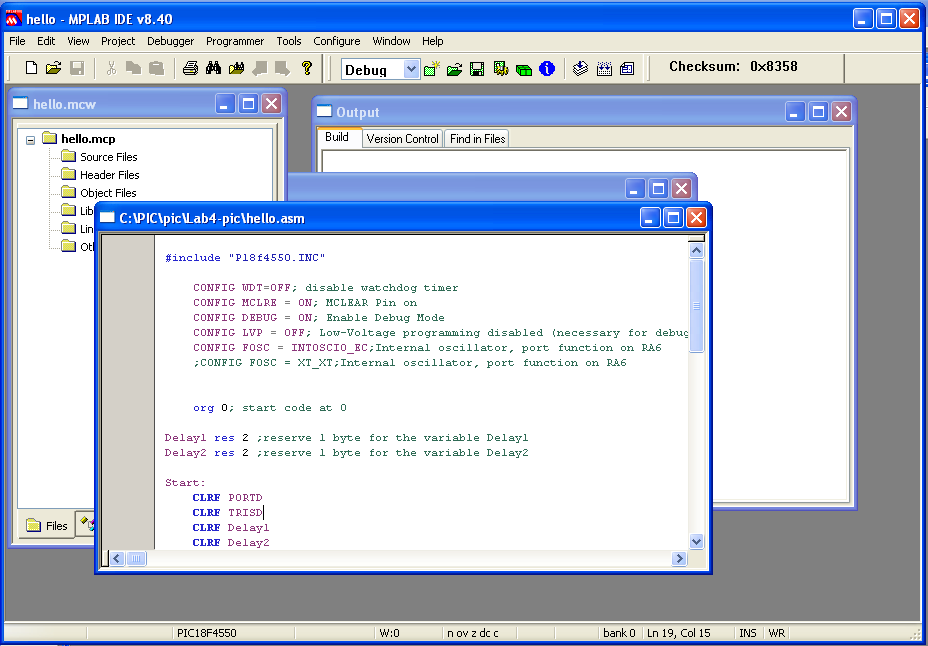 MPLAB Initial
