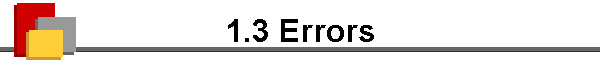 1.3 Errors