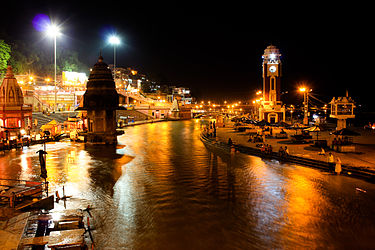 Har ki Pauri, Haridwar at evening