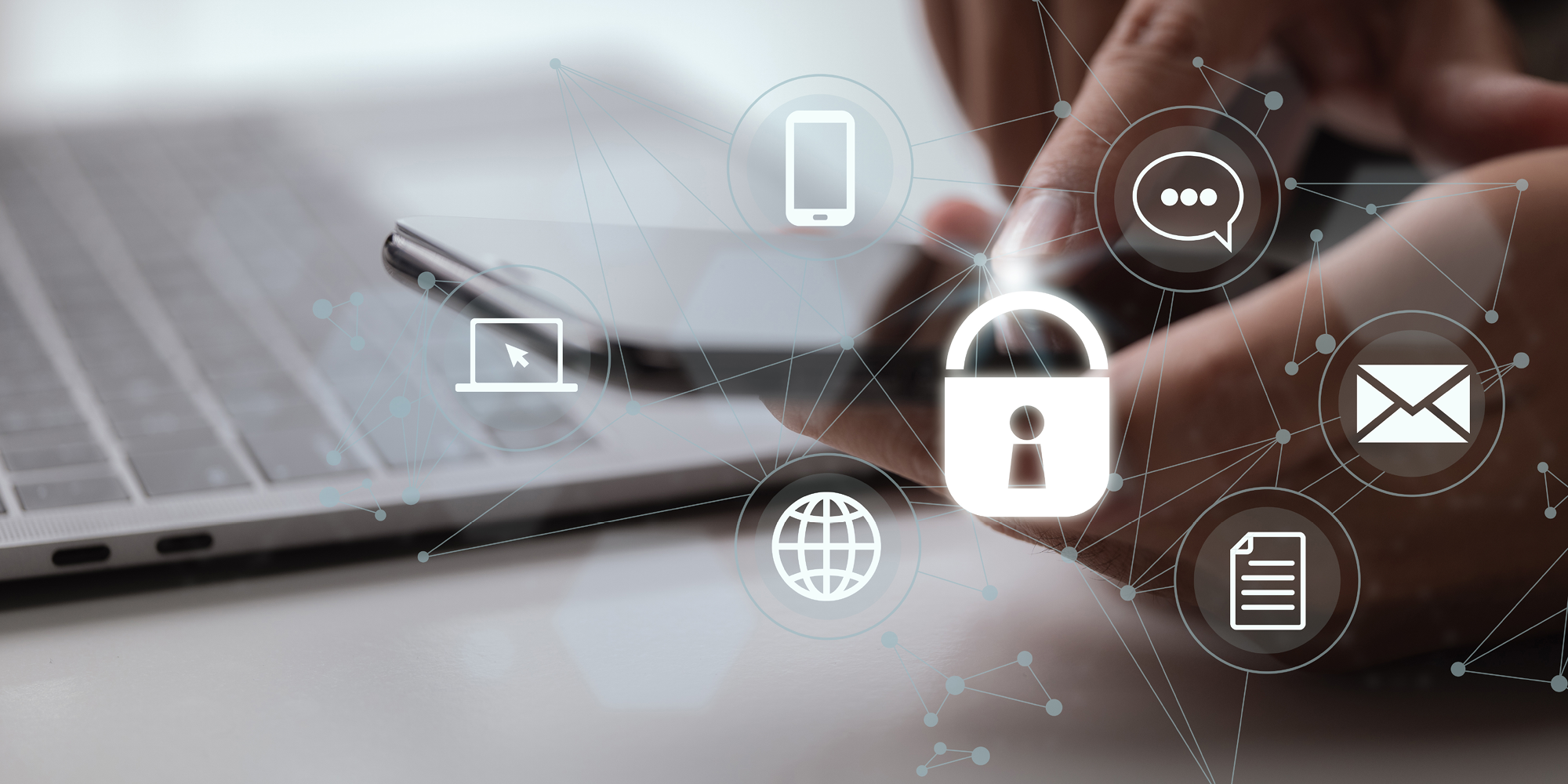Smartphone cybersecurity graphic (Adobe)