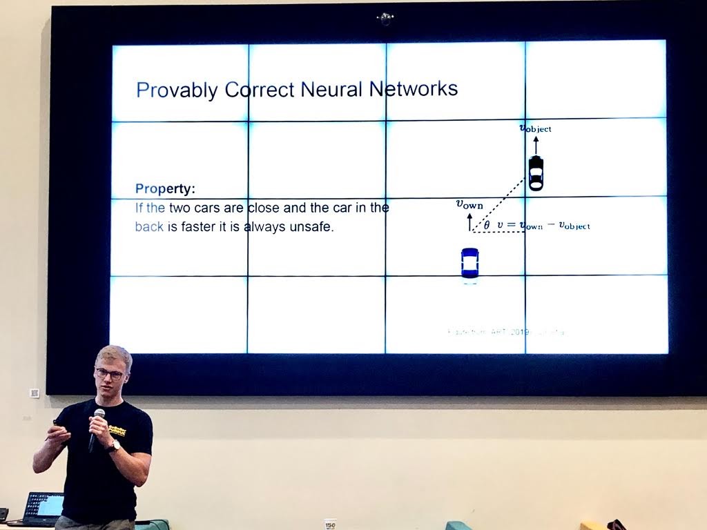 Marcel Moosbrugger delivering his presentation.