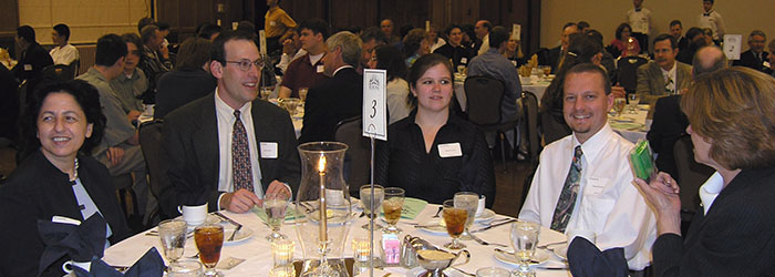 Recipients at the banquet