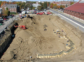 Construction on new CS building