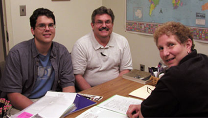 Pat Giordano with Louis Mejak (Wheaton, IL), and his father. 