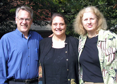 Dr. Tim Korb, JoZell Johnson and Dr. Susanne Hambrusch