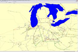 The Great Lakes and the power grid