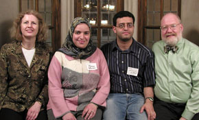 Prof. Susanne Hambrusch, Thanaa Mohamed Ghanem, Dr. Mohamed Mokbel, and Prof. Eugene Spafford