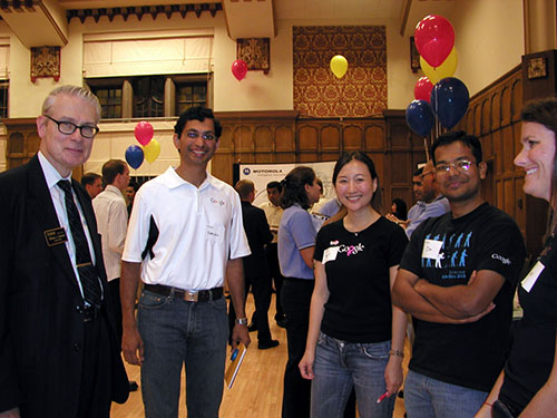 Students at the job fair