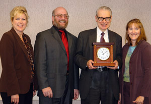 Cheryl Krueckeberg, Bob Stwalley, Dr. Gorman, and Lisa Miller