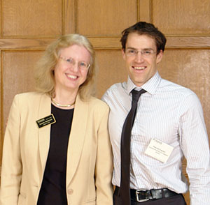 Professor Susanne Hambrusch poses with Professor Patrick Eugster