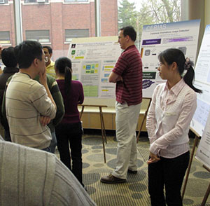 Researchers presenting in Lawson