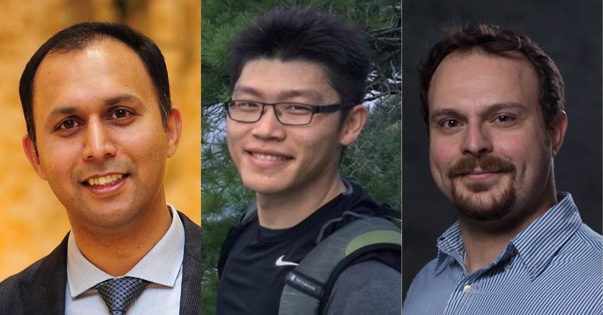 Professors Muhammad Shahbaz, Yongle Zhang, and Vassilis Zikas