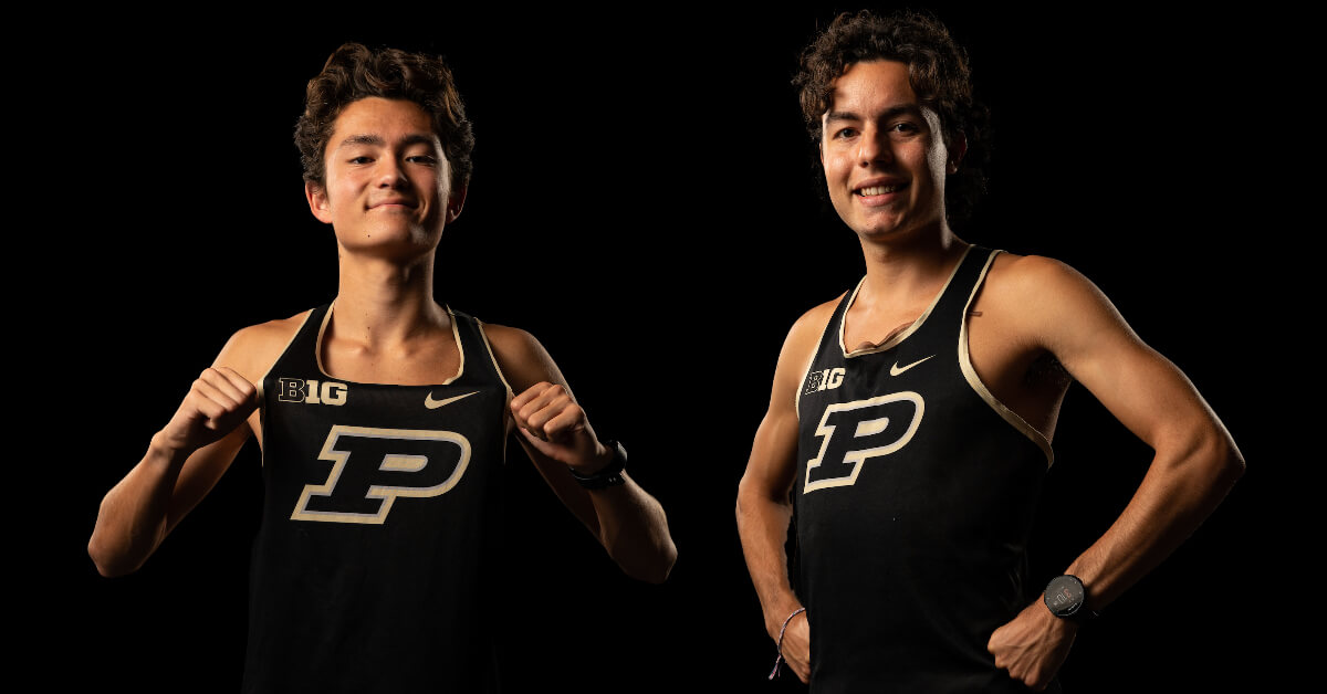 Purdue University Cross Country team members and Purdue CS students: Alex Frey and Ian Hunter