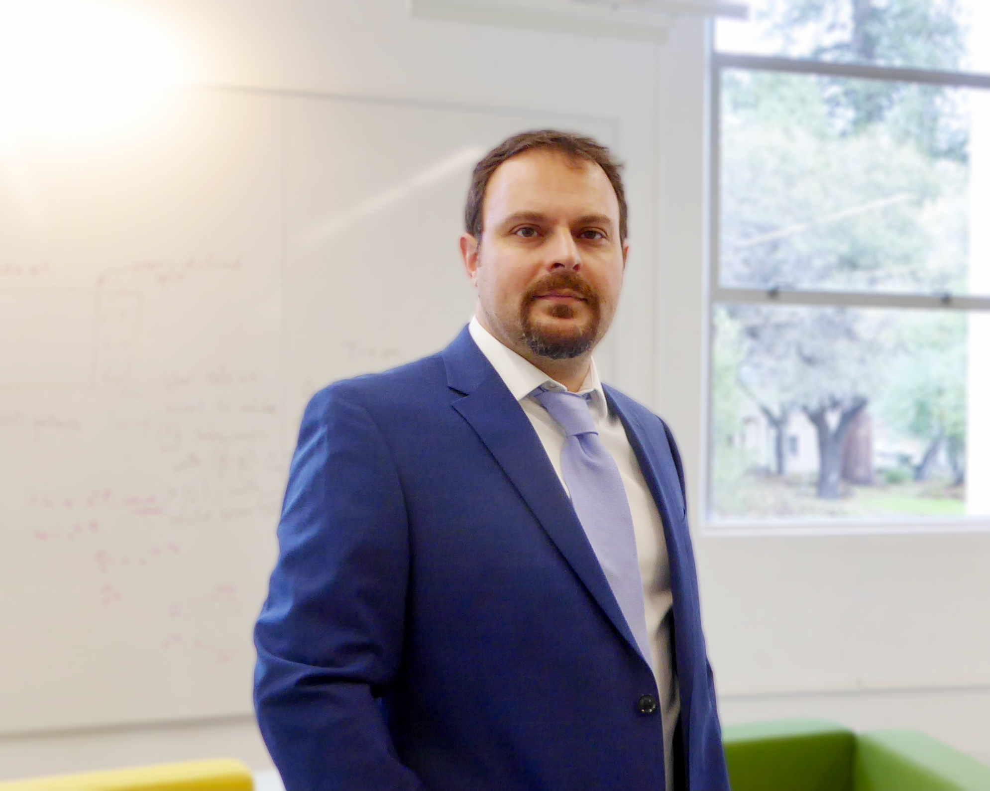 Vassilis Zikas, associate professor of computer science and security researcher who leads the Purdue Blockchain lab (The PuB)