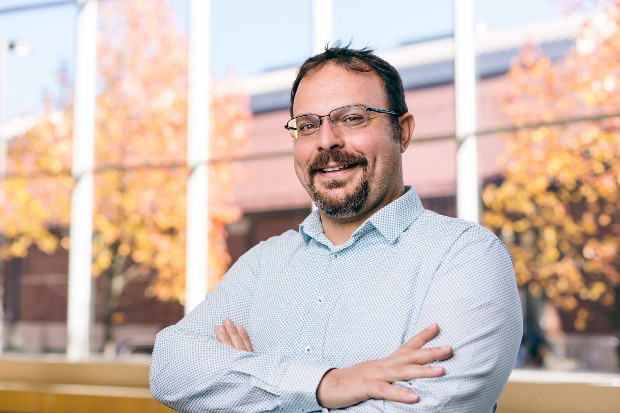 Vassilis Zikas, associate professor of computer science and security researcher who leads the Purdue Blockchain lab (The PuB)