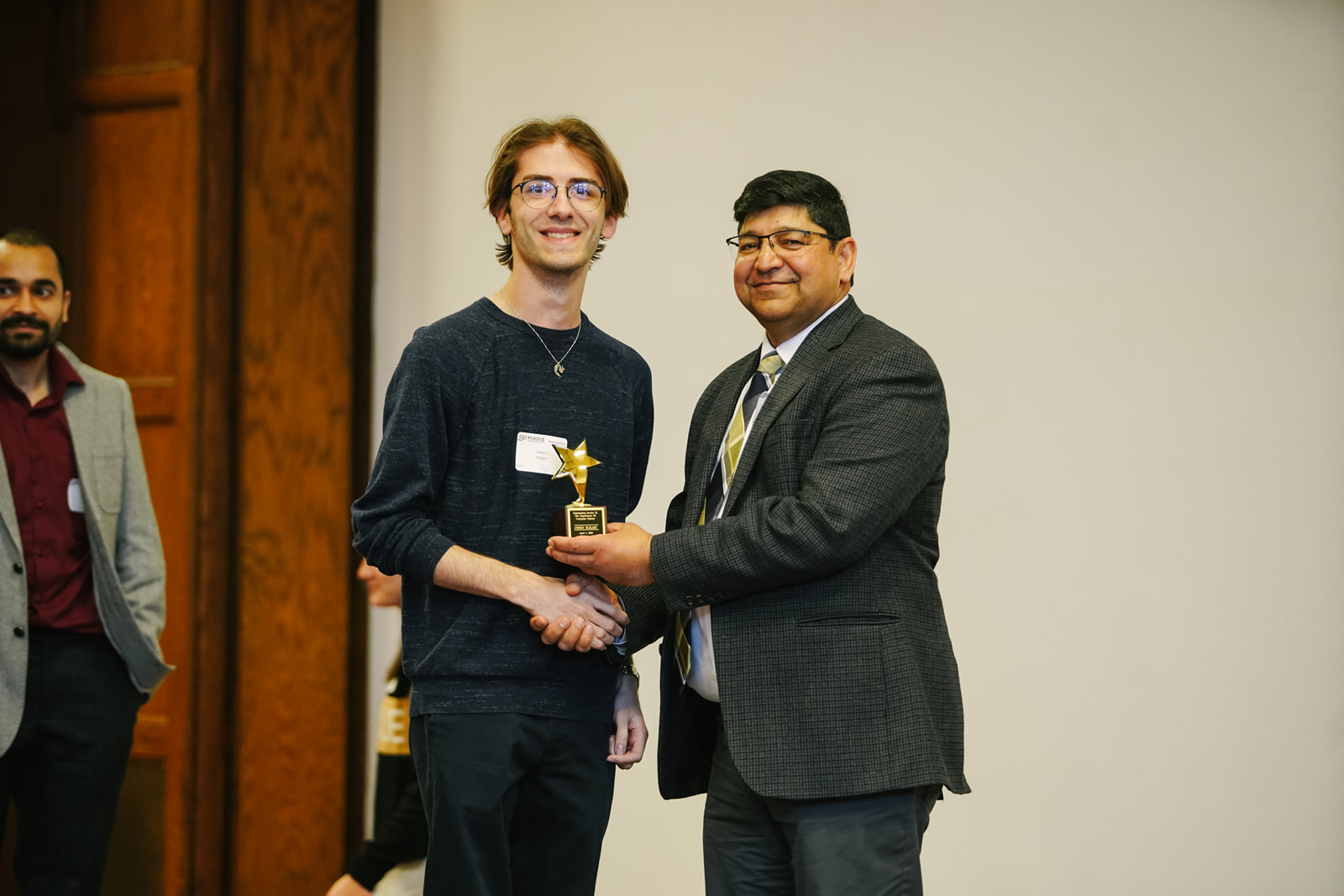 Owen Eckart won the Outstanding Service to the Department by a Student Award