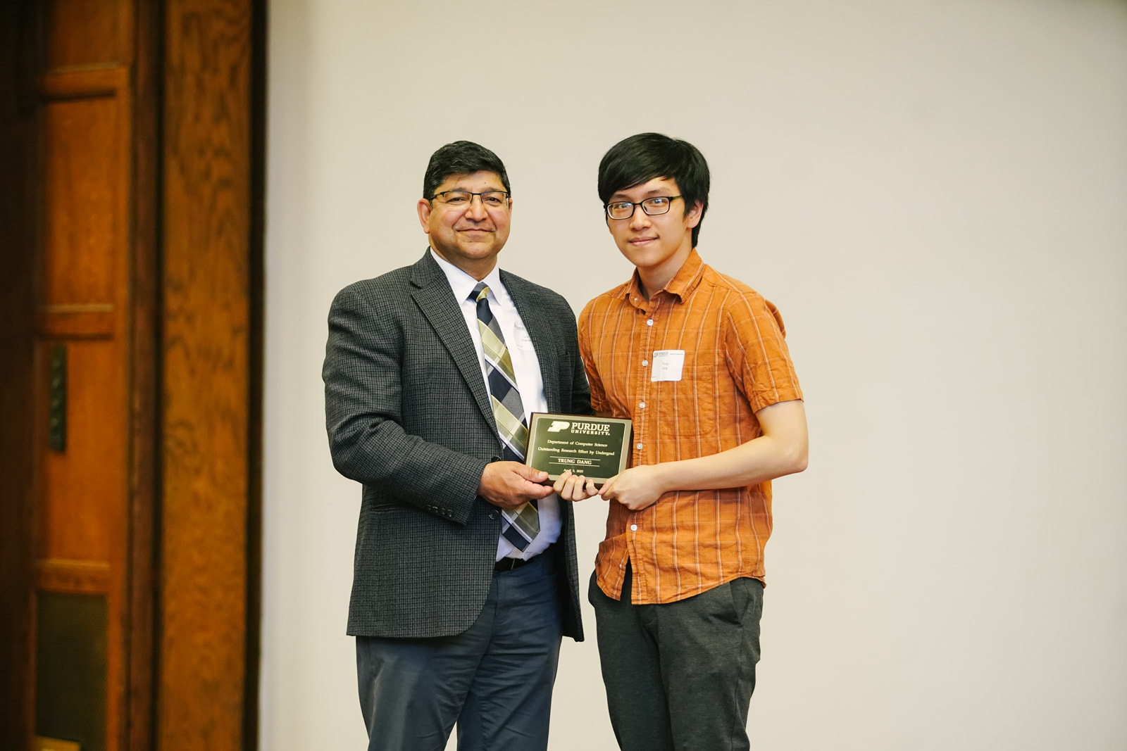 Trung Dang won the Outstanding Research Effort by an Undergraduate Student