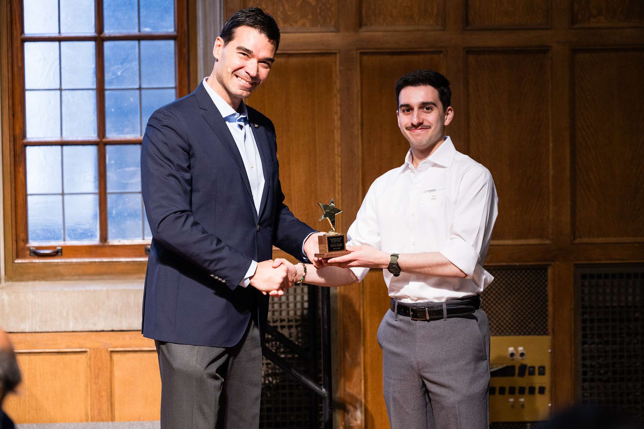 Ethan Dickey won the Outstanding Service to the Department by a Student Award