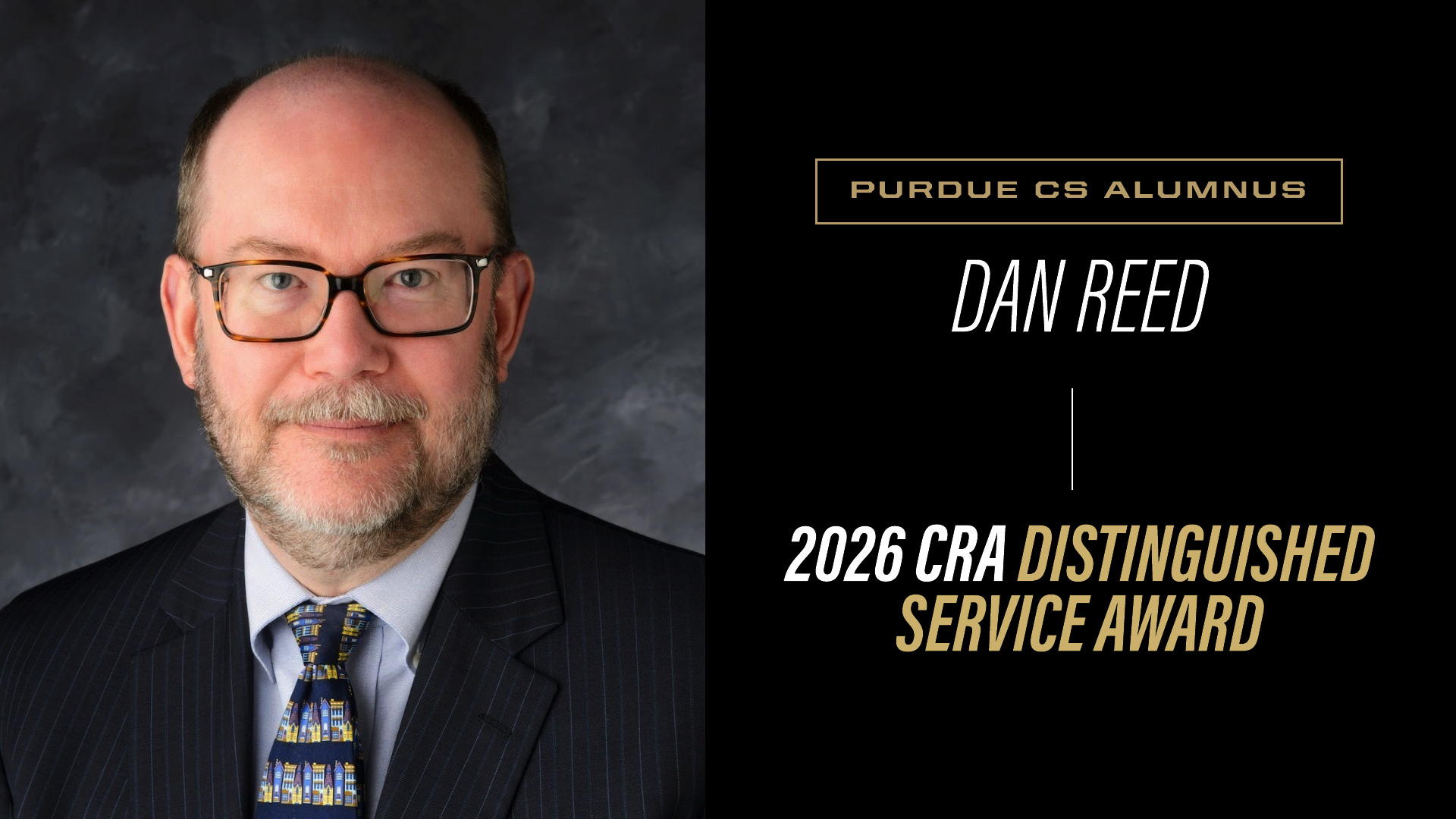 Professor Dan Reed wins CRA Distinguished Service Award