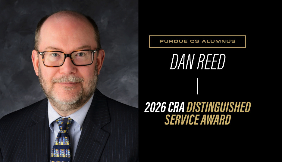 Professor Dan Reed wins CRA Distinguished Service Award