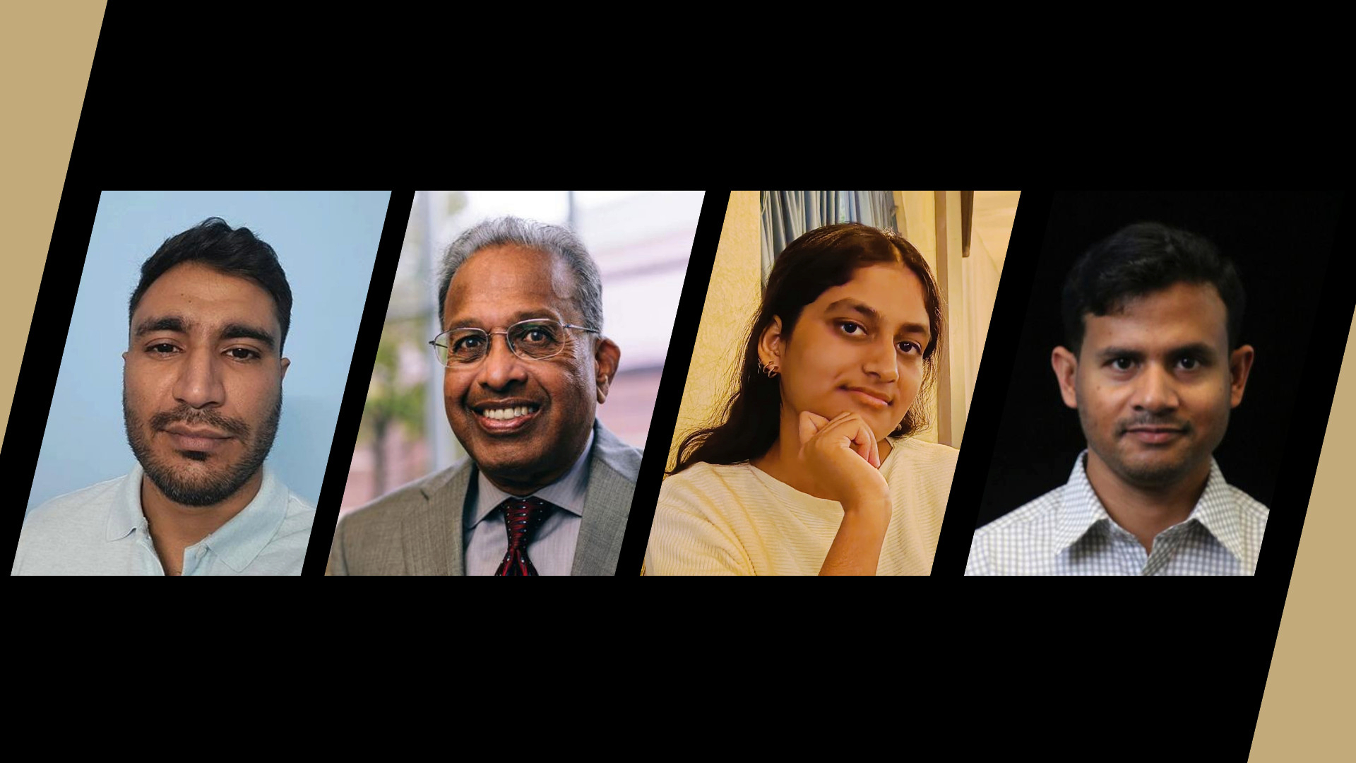 From left to right: Sumit Dalal, Bharat Bhargava, Bhavya Jain and Mijanur R. Palash