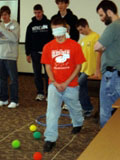 Blindfolded kid