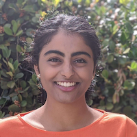 Simran Kadadi, a junior majoring in computer science honors with a specialization in both the machine intelligence and algorithmic foundations track